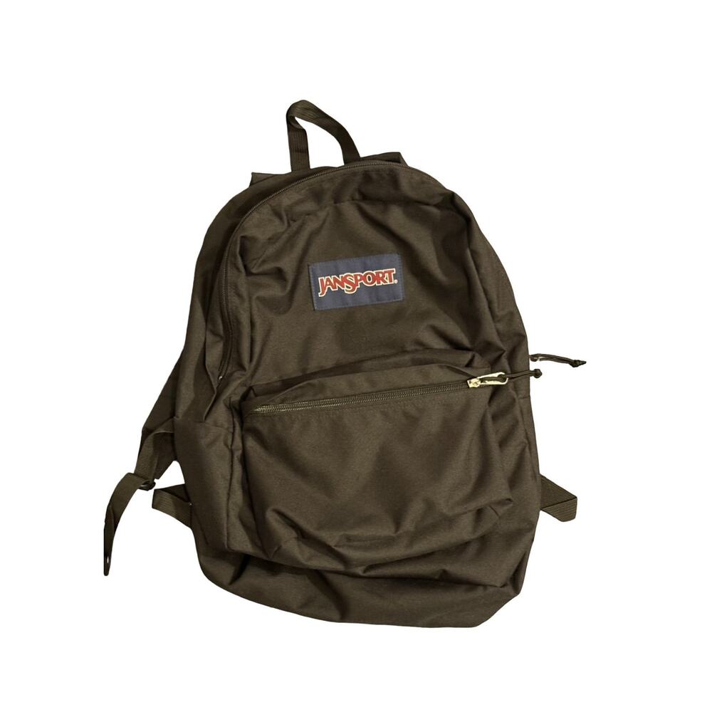 Vintage JanSport Backpack Black Classic School Book Bag Retro Daypack USA Style